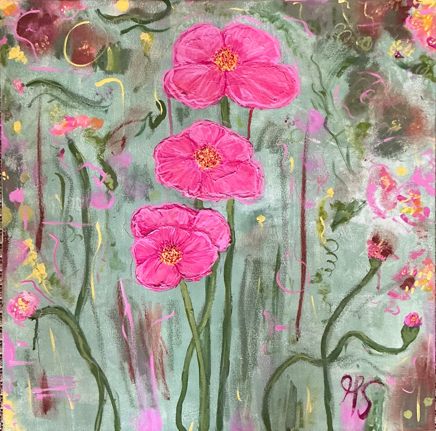 Original Painting: Jardin Secret | 30” x 30”| Impasto on Canvas