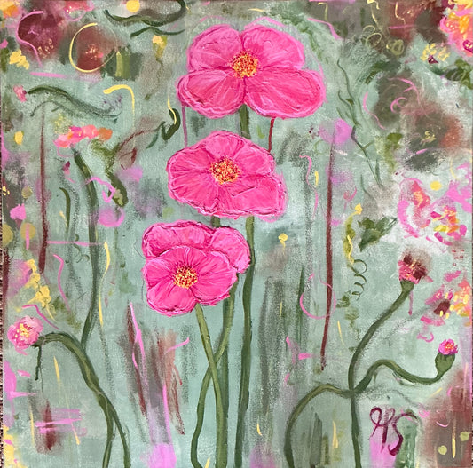 Original Painting: Jardin Secret | 30” x 30”| Impasto on Canvas